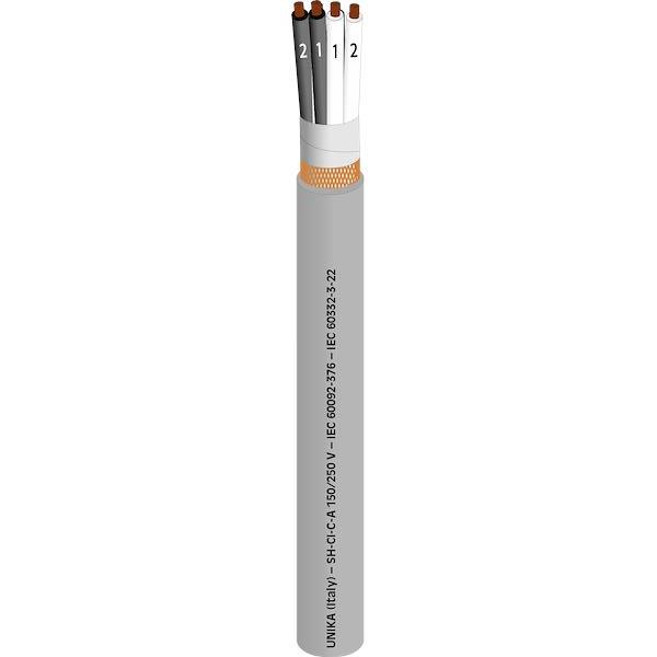 SH-CI-C-A, Control and instrumentation, collectively screened, armoured shipboard cables rated 150V/250V (300V)