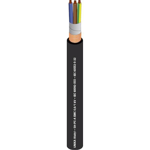 SH-PC-A EMC, Single and multicore, armoured power and control shipboard cables rated 0, 6/1 kV with high screening effectiveness