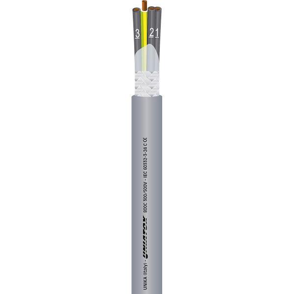 UNIATOX 800 C, Low smoke emission, halogen-free command and signal shielded cables