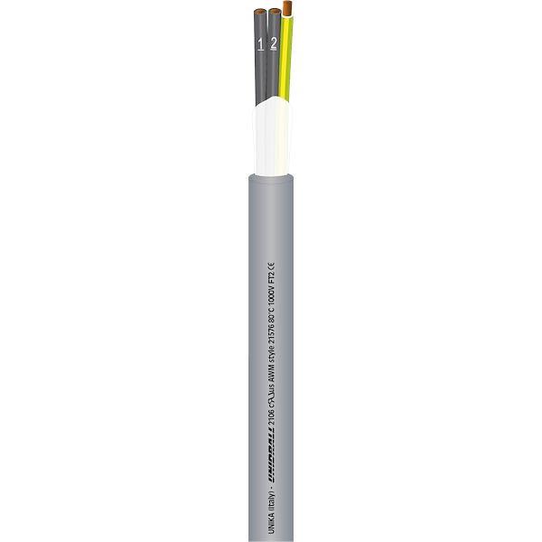UNIDRALL® 2106, Multi-core shielded cables, command, control and signaling for installation in cable carrier systems