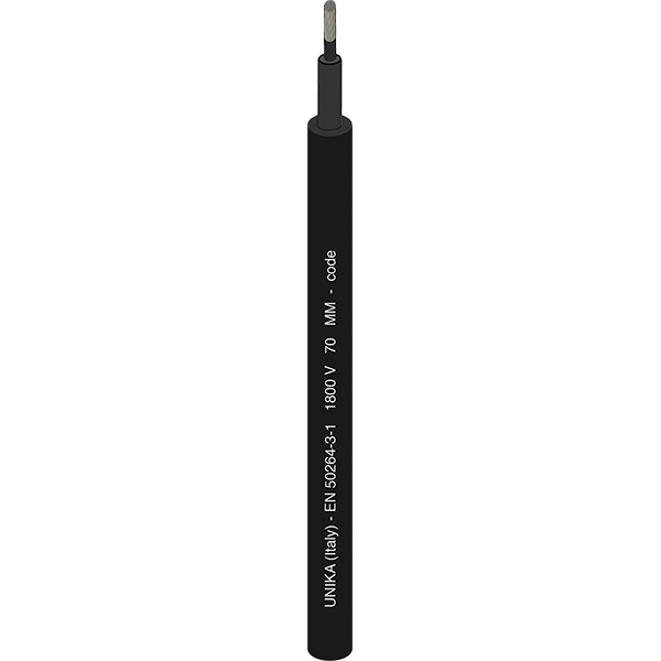 UNIRAIL S – EN 50264-3-1 1800 V – type MM, Single core sheathed cable