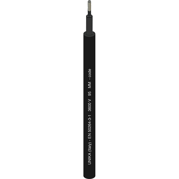 UNIRAIL S – EN 50264-3-1 3600 V - type MM, Single core sheathed cable