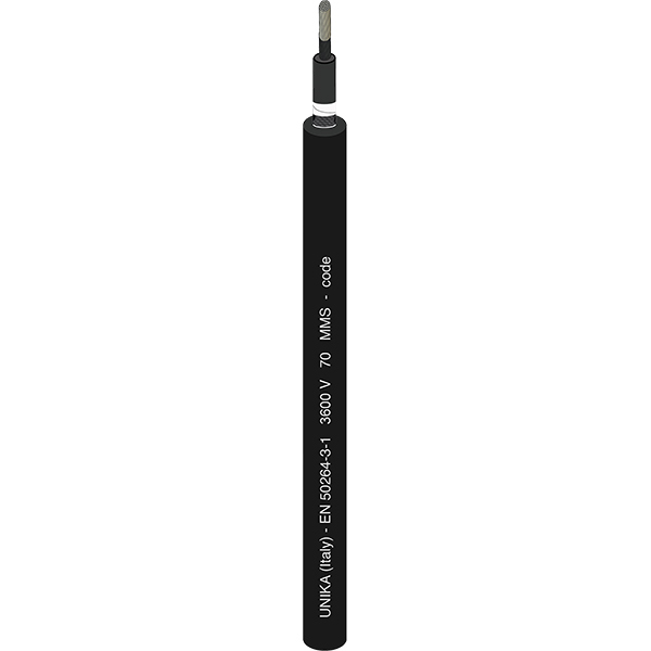 UNIRAIL S – EN 50264-3-1 3600 V - type MMS, Single core sheathed cable