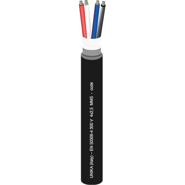 UNIRAIL TW – EN 50306-4 300 V – type MMS (Table 7), Multipair cables with an overall screen and sheath