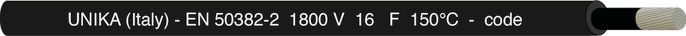 UNIRAIL HT – EN 50382-2 1800 V 150°C - type F