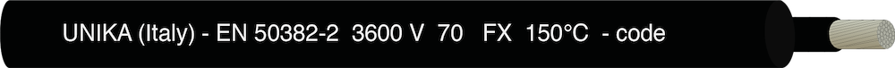 UNIRAIL HT – EN 50382-2 3600 V 150°C - type FX