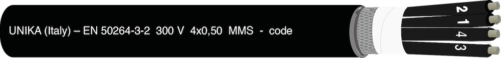 UNIRAIL P – EN 50264-3-2 300 V – type MMS