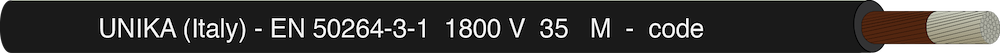 UNIRAIL S – EN 50264-3-1 1800 V – type M