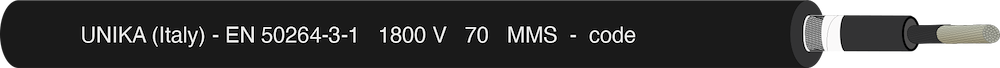 UNIRAIL S – EN 50264-3-1 1800 V – type MM