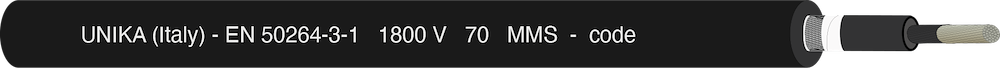 UNIRAIL S – EN 50264-3-1 1800 V – type MMS