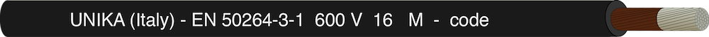 UNIRAIL S – EN 50264-3-1 600 V - type M
