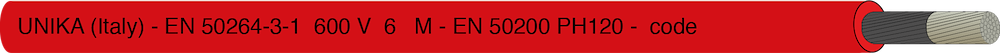 UNIRAIL S – EN 50264-3-1 600 V – type M – EN 50200