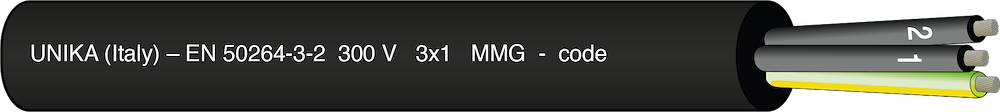 UNIRAIL S – EN 50264-3-2 300 V – type MM