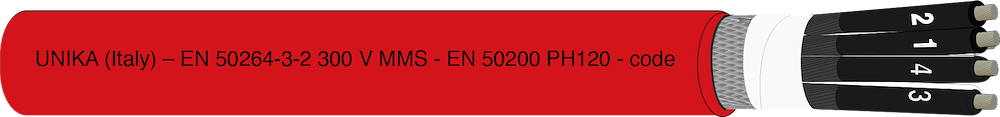 UNIRAIL S – EN 50264-3-2 600 V – type MMS – EN 50200