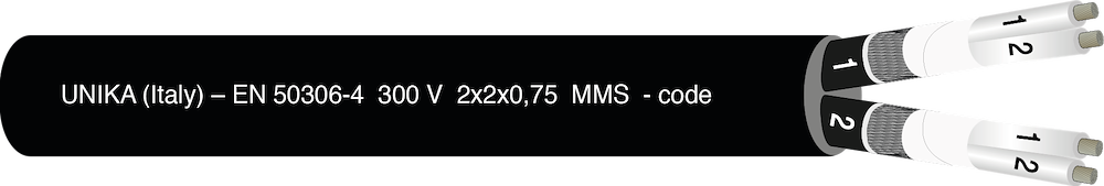 UNIRAIL TW – EN 50306-4 300 V – type MMS (Table 5)